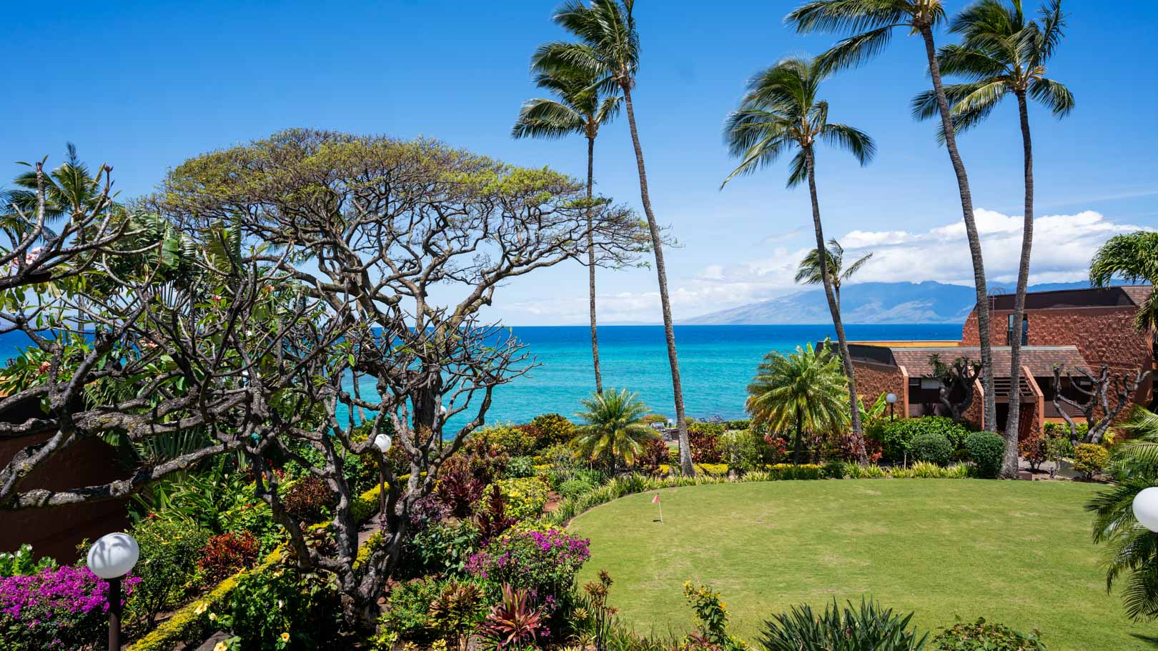 A scenic view of the blue ocean at VRI's Kuleana Club in Maui, Hawaii.